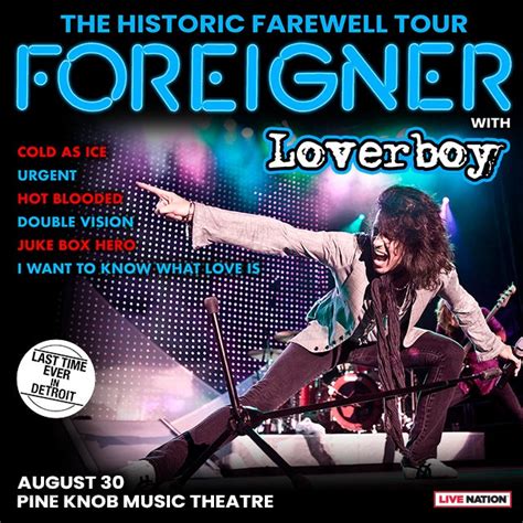 Foreigner Concerts 2025 Avrit Carlene