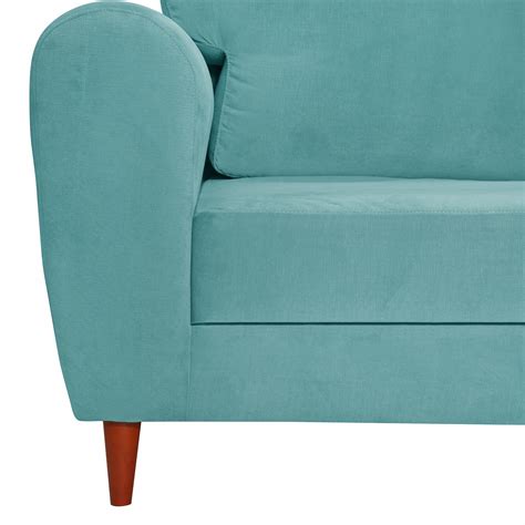 Ripley Sofa 3 Cuerpos Essenza Isadora Turquesa