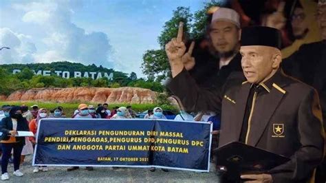 Ada Apa Dengan Partai Ummat Ratusan Kader Partai Amien Rais Di Batam