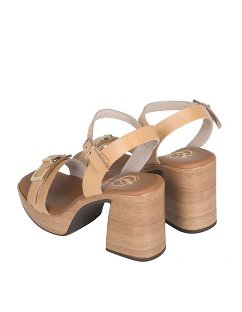 Sandalias Madera Tac N Camel Pera Limonera