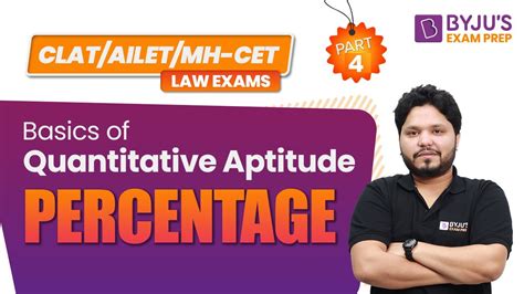 Basic Concepts Of Percentage Quantitative Aptitude For Clat Exam