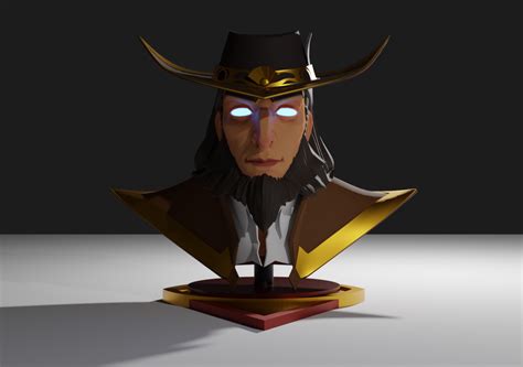 Twisted Fate Bust Fanart Cgtrader