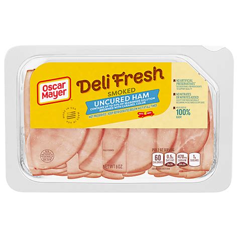 Oscar Mayer Deli Fresh Uncured Smoked Ham 9 Oz Ham Matherne S Market