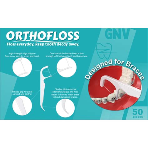 ORTHOFLOSS Floss For Braces Orthodontics Flosser 50pcs Lazada PH