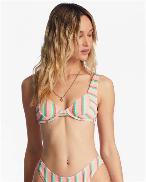 Mujer Island Glow Tanlines Emma Top De Bikini Con Aros Para Mujer