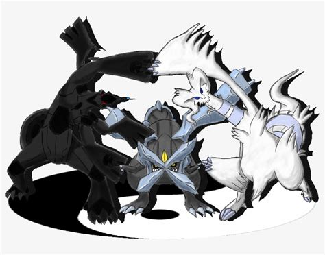 Zekrom And Reshiram And Kyurem Fused Transparent Png X Free