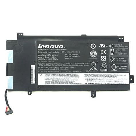 Lenovo Asm P N Sb F Fru P N Hw Hw Batterie Originale