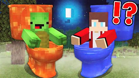 Jj And Mikey Became Scary Skibidi Toilet Lava Water In Minecraft