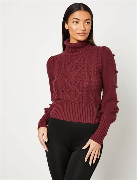 cable knit turtleneck sweater parallel
