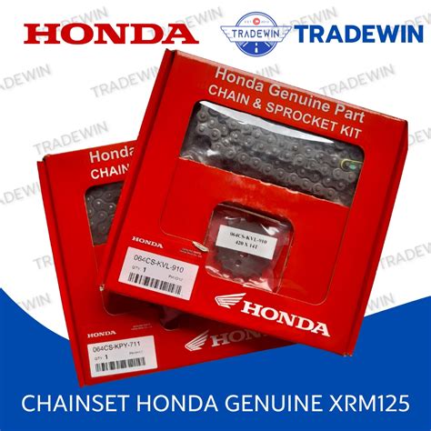 XRM125 WAVE125 WAVE100 RS125 DASH110 HONDA GENUINE CHAIN AND