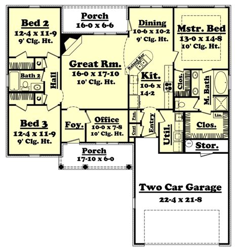 1700 Sf Ranch House Plans