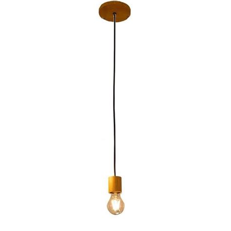 Pendente String Madeira Natural Muller Lustre Magazine Luiza