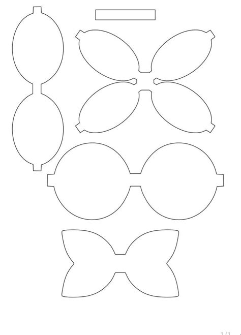 Outline Printable Bow Template