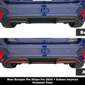 Crux Moto Rear Bumper Pin Stripe For Subaru Impreza Etsy