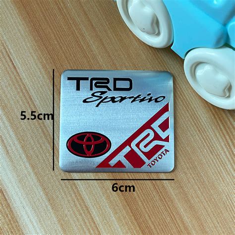 Ready Stock3d Car Sticker Metal Front And Rear Sign Trd Sports Logo Emblem Decal Replacement