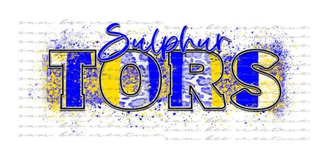 Sulphur Tors Game Day Digital Design Leopard Cheetah Splatter