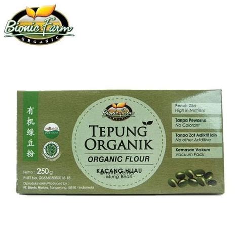 Jual Bionic Farm Tepung Kacang Hijau Organik Gr Mpasi Tepung