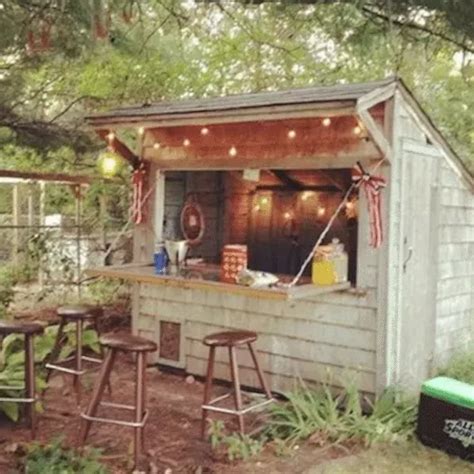 Forget man caves backyard bar sheds are the new trend this gorgeous diy ...