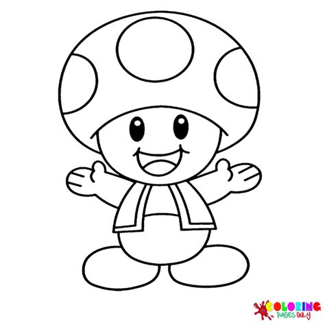 21 Toad Mario Coloring Pages - ColoringPagesOnly.com