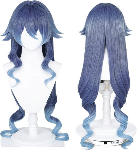 Cosplay Wig Genshin Impact Sumeru Layla Wigs Blue Gradient