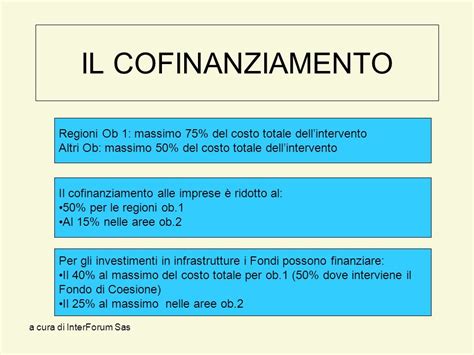 A Cura Di Interforum Sas I Fondi Strutturali Ob Favorire La