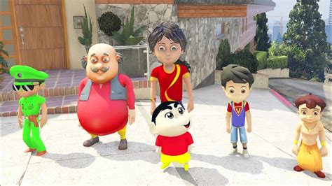 Motu Patlu With Little Singham And Shinchan Motu Patlu New Video