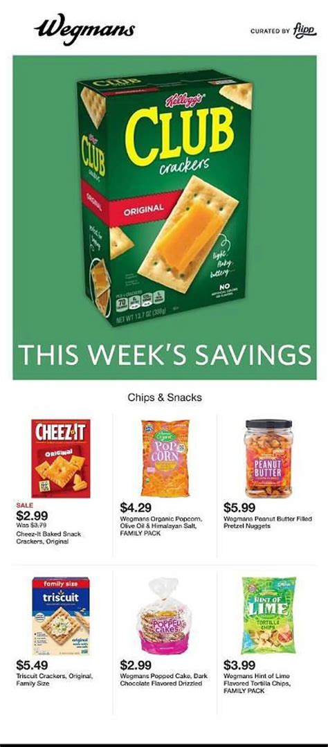 Wegmans weekly ad & deals. Discover this week's sales