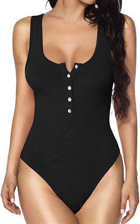 Ayolanni Black Slim Fit Swimwear Bikini For Women Summer One Piece