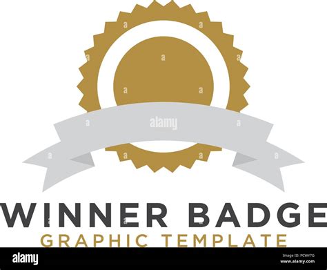 Illustration Of Winner Badge Graphic Template Vector Stock Vector Image