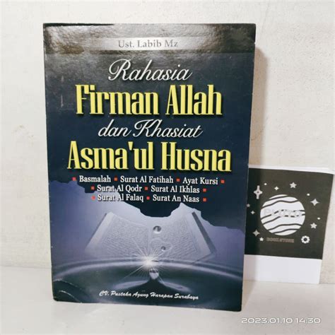 Jual Buku Murah Pluto Buku Rahasia Firman Allah Dan Khasiat Asmaul