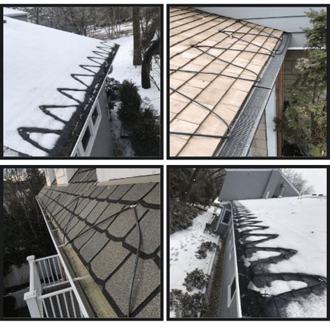 Self Regulation Heating Cables Installation For Roof And Gutter De Icing