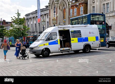 Maidstone Kent England Uk Mobile Police Station In The Town Centre