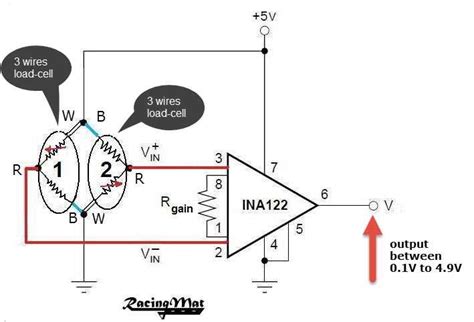 Wiring Diagram for a 3-Wire Load Cell