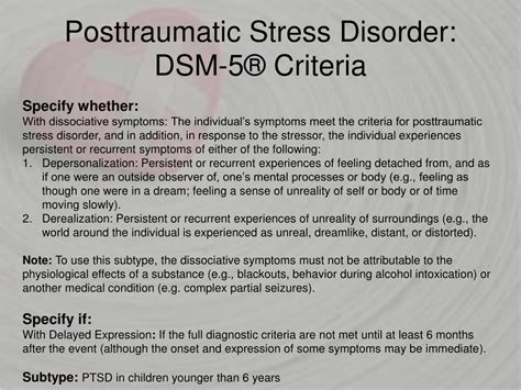 Complex Ptsd Dsm 5 Criteria