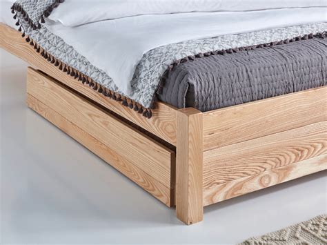 All Wood Queen Platform Bed Frame With Storage Hanaposy