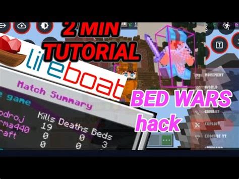 Minecraft Pe 2 Min Tutorial Hack Lifeboat Bedwars Server Direct