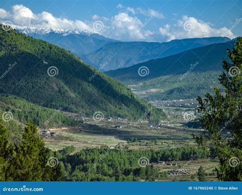 Paro Valley - Kingdom of Bhutan Stock Photo - Image of asia, paro ...