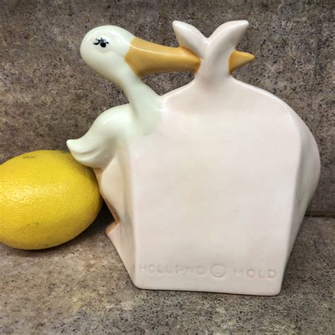 Mid Century Vintage Holland Mold Ceramic Pelican Baby Delivery Etsy