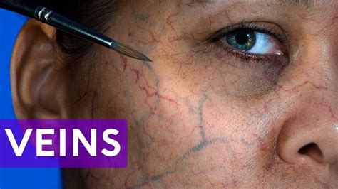 How To Paint Realistic Veins Using Two Methods Youtube