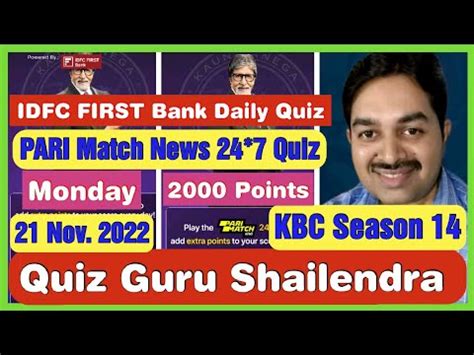 21 November 2022 Kbc Offline Quiz Answers Today 21 Nov 2022 Pari