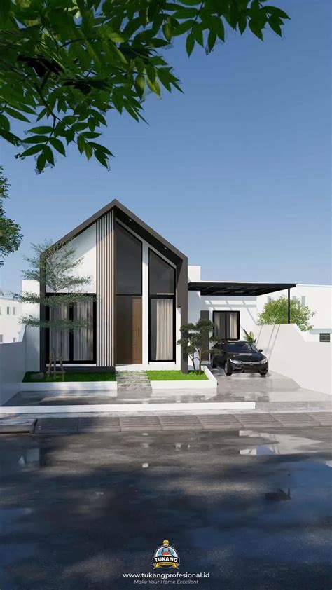 Desain Rumah Minimalis 1 Lantai Model Scandinavian Modern 8x15 TYPE