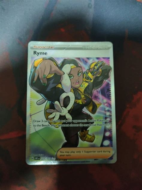 Ryme Full Art Pokemon TCG Trading Card Game Obsidian Flames SV03