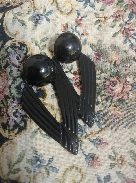 Винтажные пластиковые серьги винтаж ретро — цена 155 грн в каталоге ...