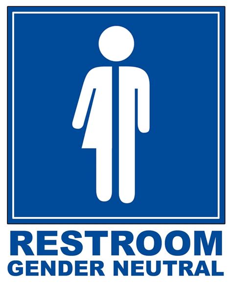 ADA Compliant Accessible Gender Neutral Restroom Sign With Braille II