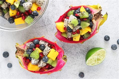 Easy Dragon Fruit Salad Clean Green Simple