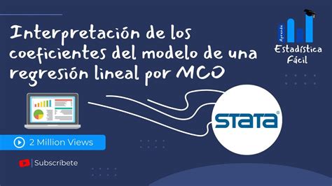 Interpretación de los coeficientes del modelo de una regresión lineal