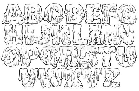 Melting Font Stock Illustrations – 2,692 Melting Font Stock ...