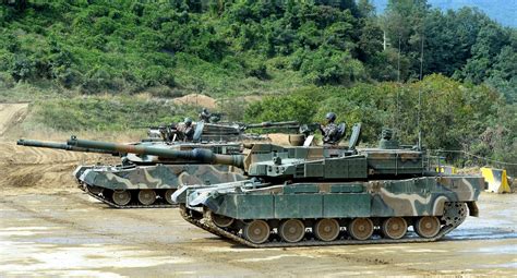 South Korean K2 Black Panther Next To K1A1 4270 X 2304 Military