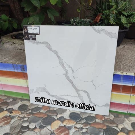 Jual Granite Lantai 60x60 Daiva White Kwl Arna Polish Shopee