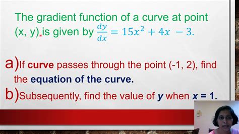 Integration Equation Of A Curve Youtube